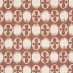 LUNARIA fabric BLUSH ON TERRACOTTA color by Schumacher