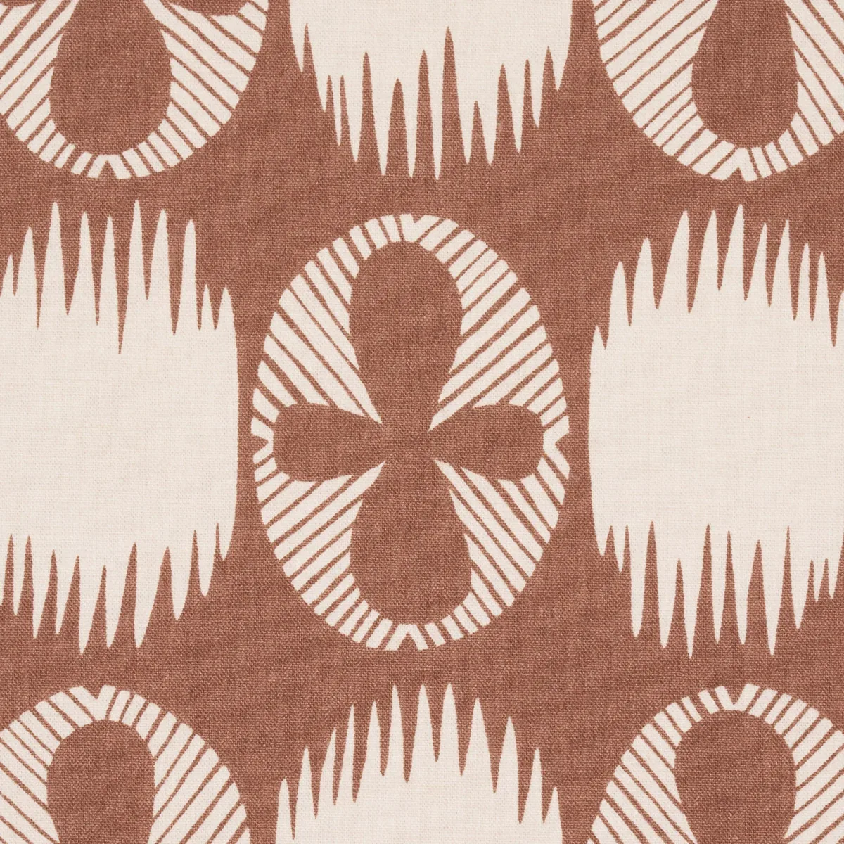 LUNARIA fabric BLUSH ON TERRACOTTA color by Schumacher
