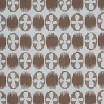 LUNARIA fabric BROWN ON SKY color by Schumacher