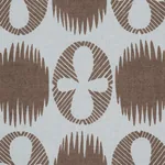 LUNARIA fabric BROWN ON SKY color by Schumacher