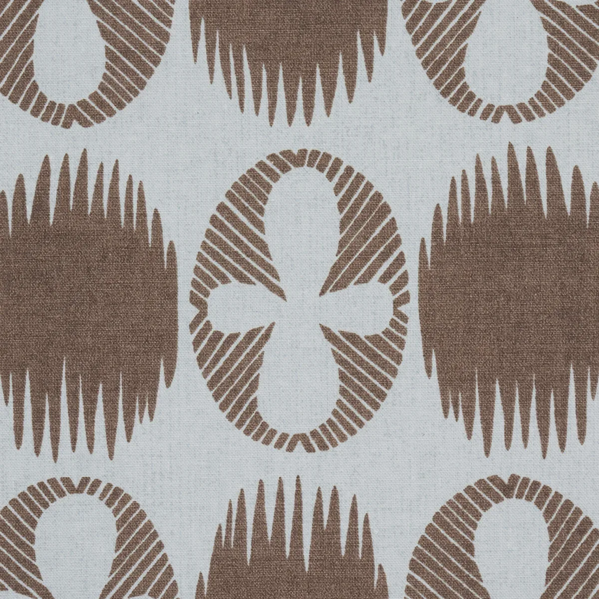 LUNARIA fabric BROWN ON SKY color by Schumacher