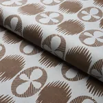 LUNARIA fabric BROWN ON SKY color by Schumacher