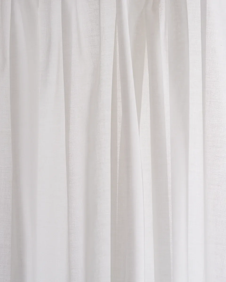 LYRA SHEER fabric IVORY color by Schumacher