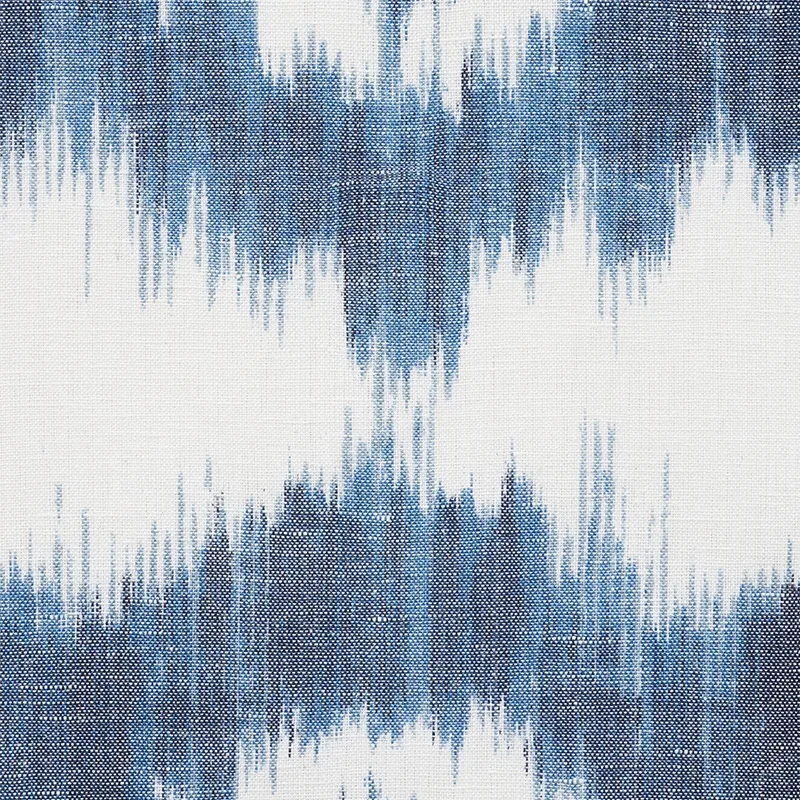 MADAKET IKAT fabric INDIGO color by Schumacher