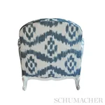 MADAKET IKAT fabric INDIGO color by Schumacher