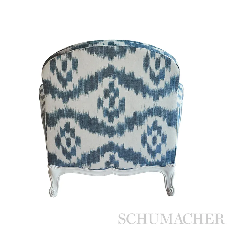 MADAKET IKAT fabric INDIGO color by Schumacher