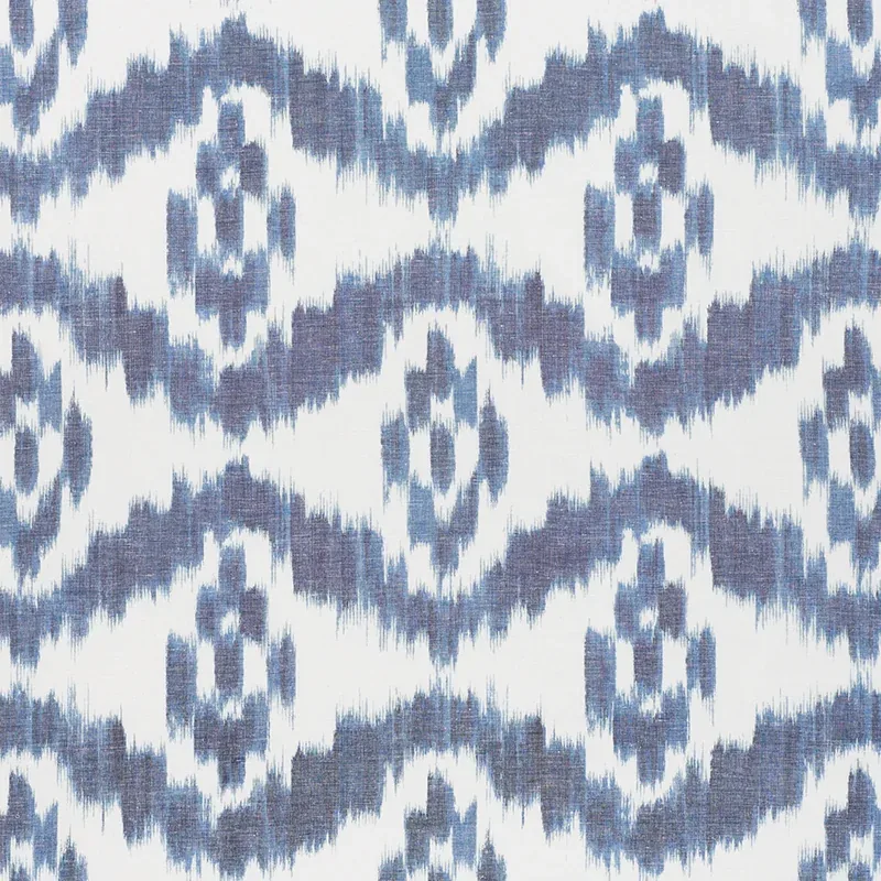 MADAKET IKAT fabric INDIGO color by Schumacher
