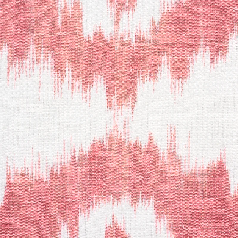 MADAKET IKAT Fabric – ROSE | Schumacher | Wallpaper Twins MADAKET IKAT fabric ROSE color by Schumacher