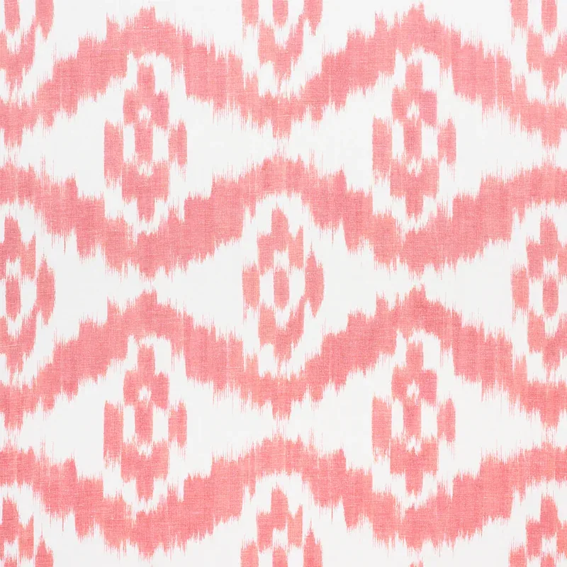 MADAKET IKAT fabric ROSE color by Schumacher