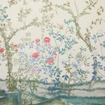 MADAME DE POMPADOUR PANEL Fabric – ALABASTER | Schumacher | MADAME DE POMPADOUR PANEL fabric ALABASTER color by Schumacher