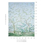 MADAME DE POMPADOUR PANEL Fabric – BLUE | Schumacher | Wallp MADAME DE POMPADOUR PANEL fabric BLUE color by Schumacher