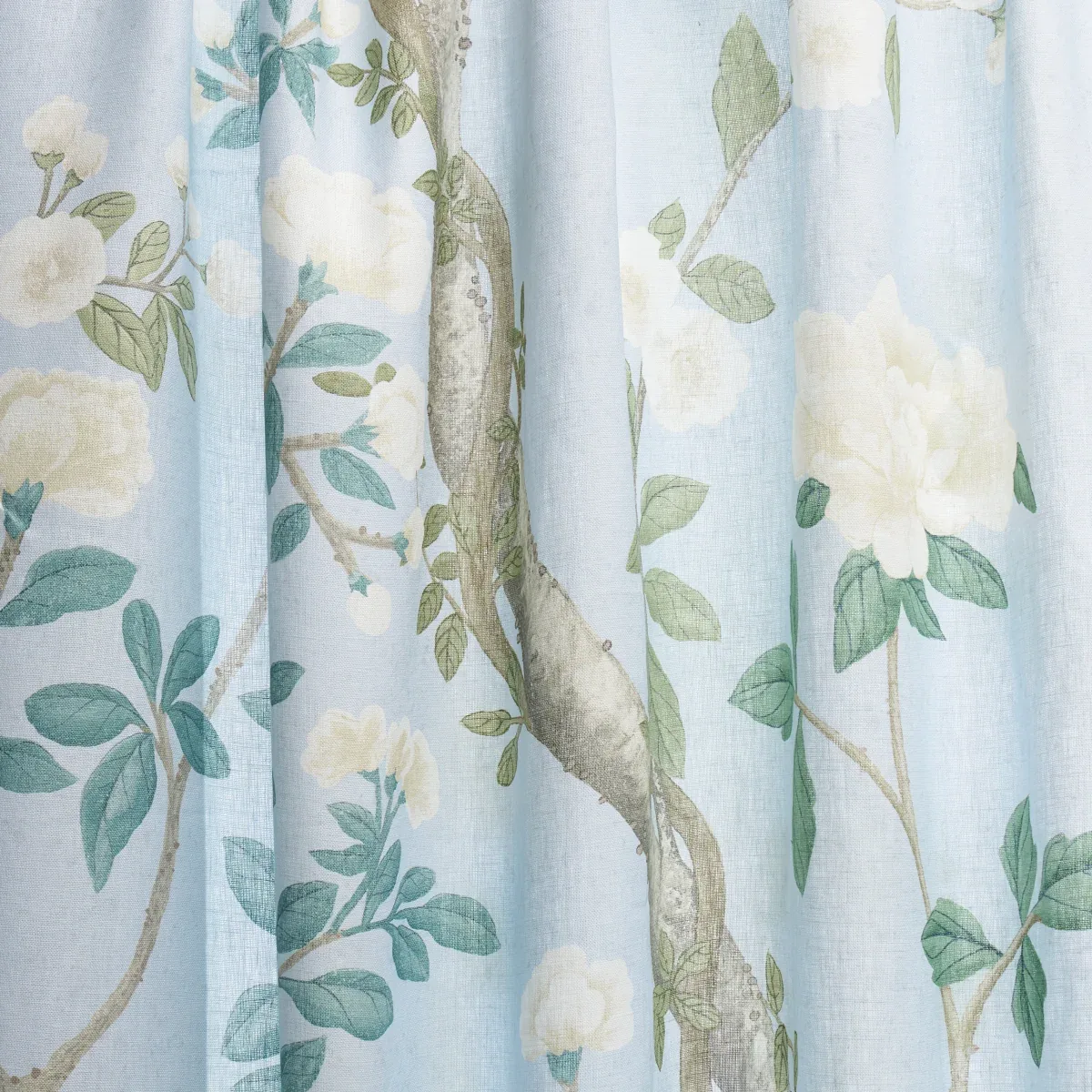 MADAME DE POMPADOUR PANEL Fabric – BLUE | Schumacher | Wallp MADAME DE POMPADOUR PANEL fabric BLUE color by Schumacher