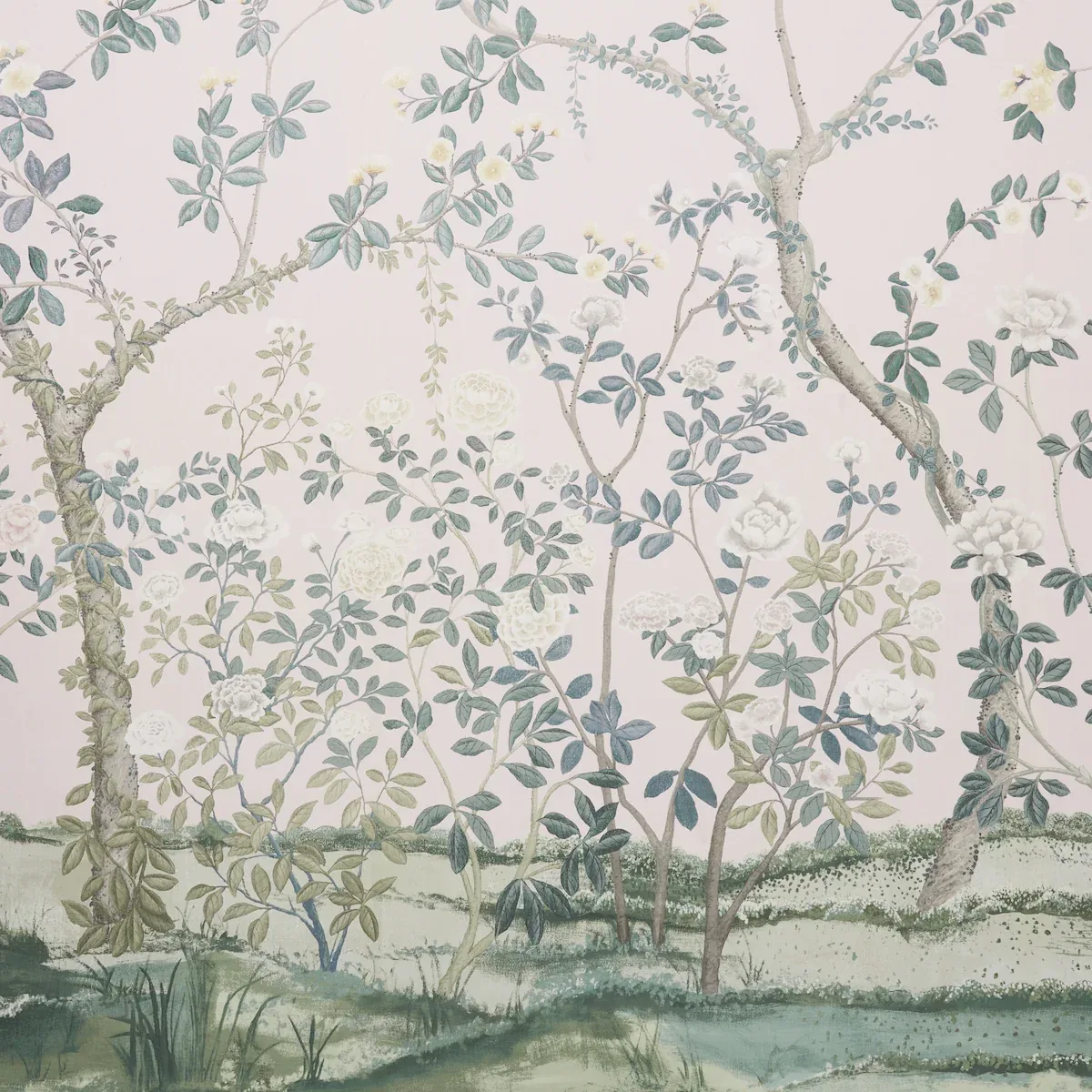 MADAME DE POMPADOUR PANEL Fabric – BLUSH | Schumacher | Wall MADAME DE POMPADOUR PANEL fabric BLUSH color by Schumacher
