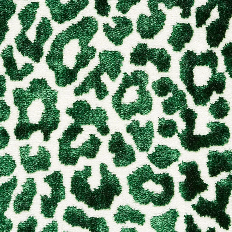 MADELEINE VELVET fabric EMERALD color by Schumacher