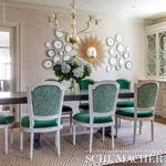 MADELEINE VELVET fabric EMERALD color by Schumacher
