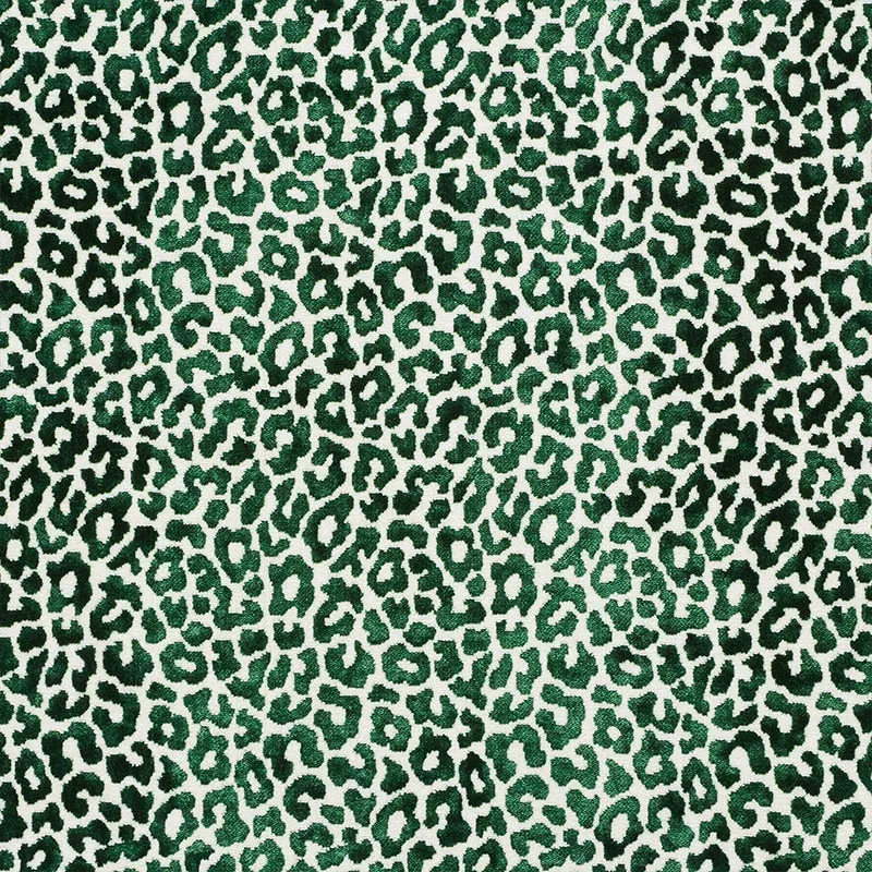 MADELEINE VELVET fabric EMERALD color by Schumacher