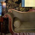 MADISON WOOL fabric PEAT color by Schumacher