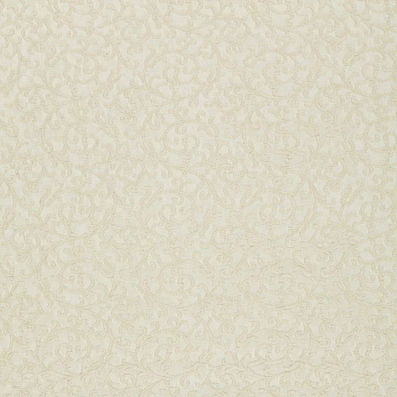 MADRAS VINE SHEER fabric ECRU color by Schumacher