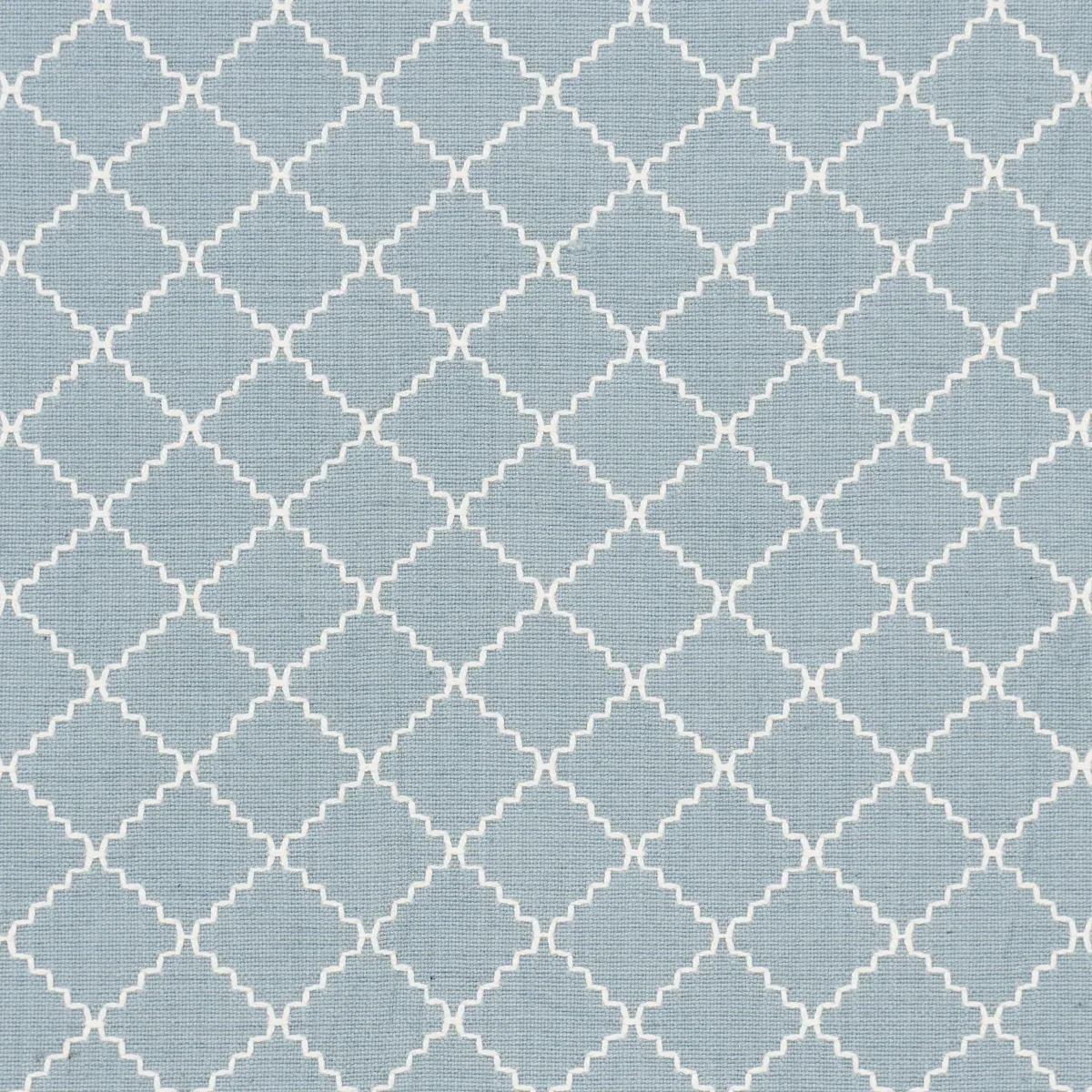MAGGIE LATTICE Fabric – CHINA BLUE | Schumacher | Wallpaper MAGGIE LATTICE fabric CHINA BLUE color by Schumacher