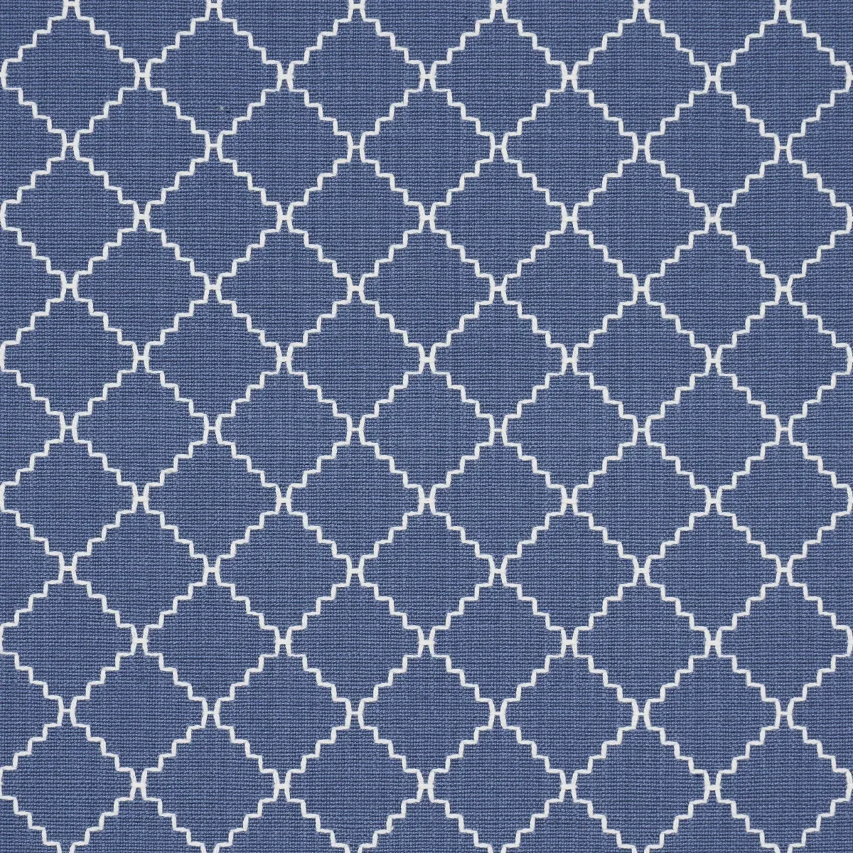 MAGGIE LATTICE Fabric – COBALT | Schumacher | Wallpaper Twin MAGGIE LATTICE fabric COBALT color by Schumacher