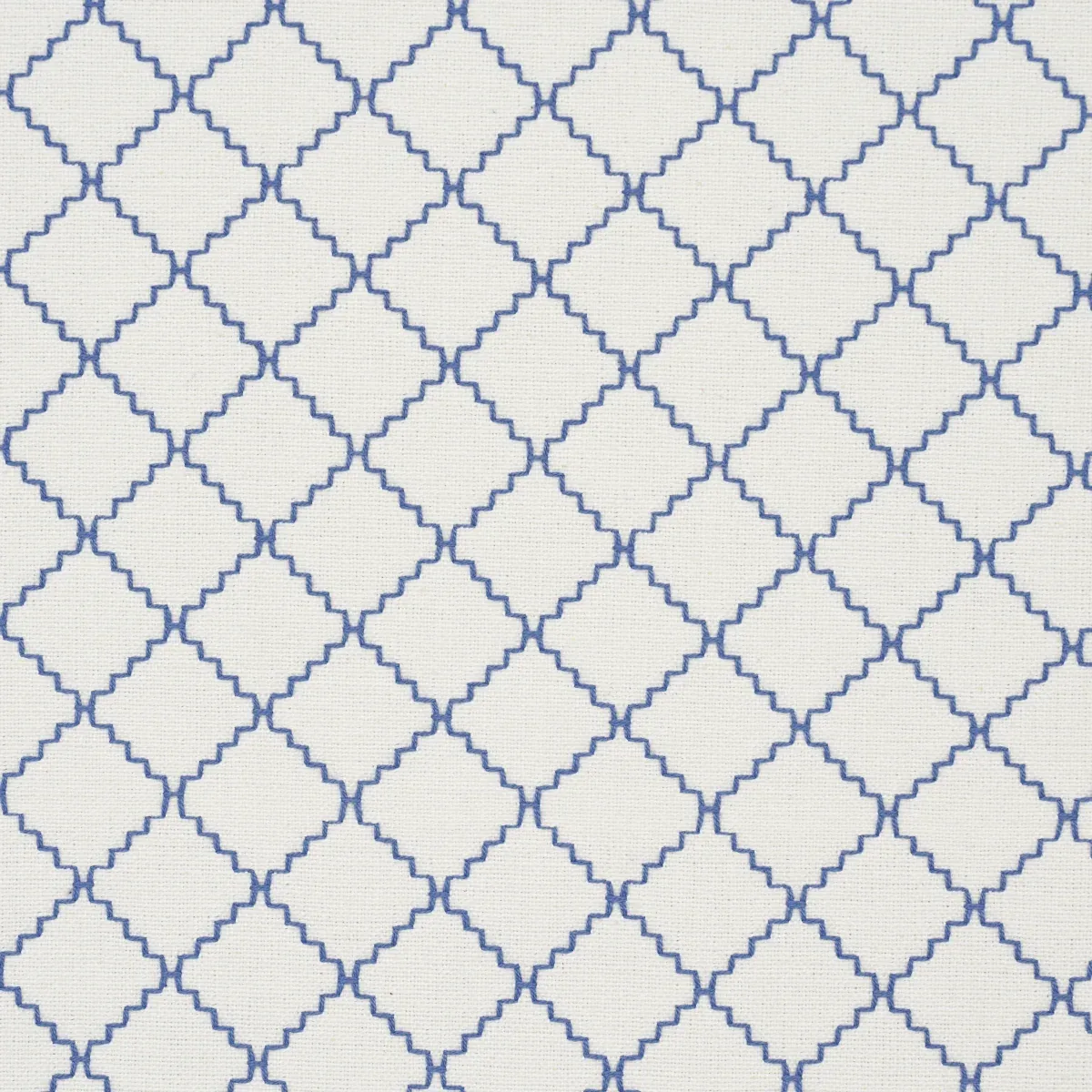 MAGGIE LATTICE Fabric – INDIGO | Schumacher | Wallpaper Twin MAGGIE LATTICE fabric INDIGO color by Schumacher