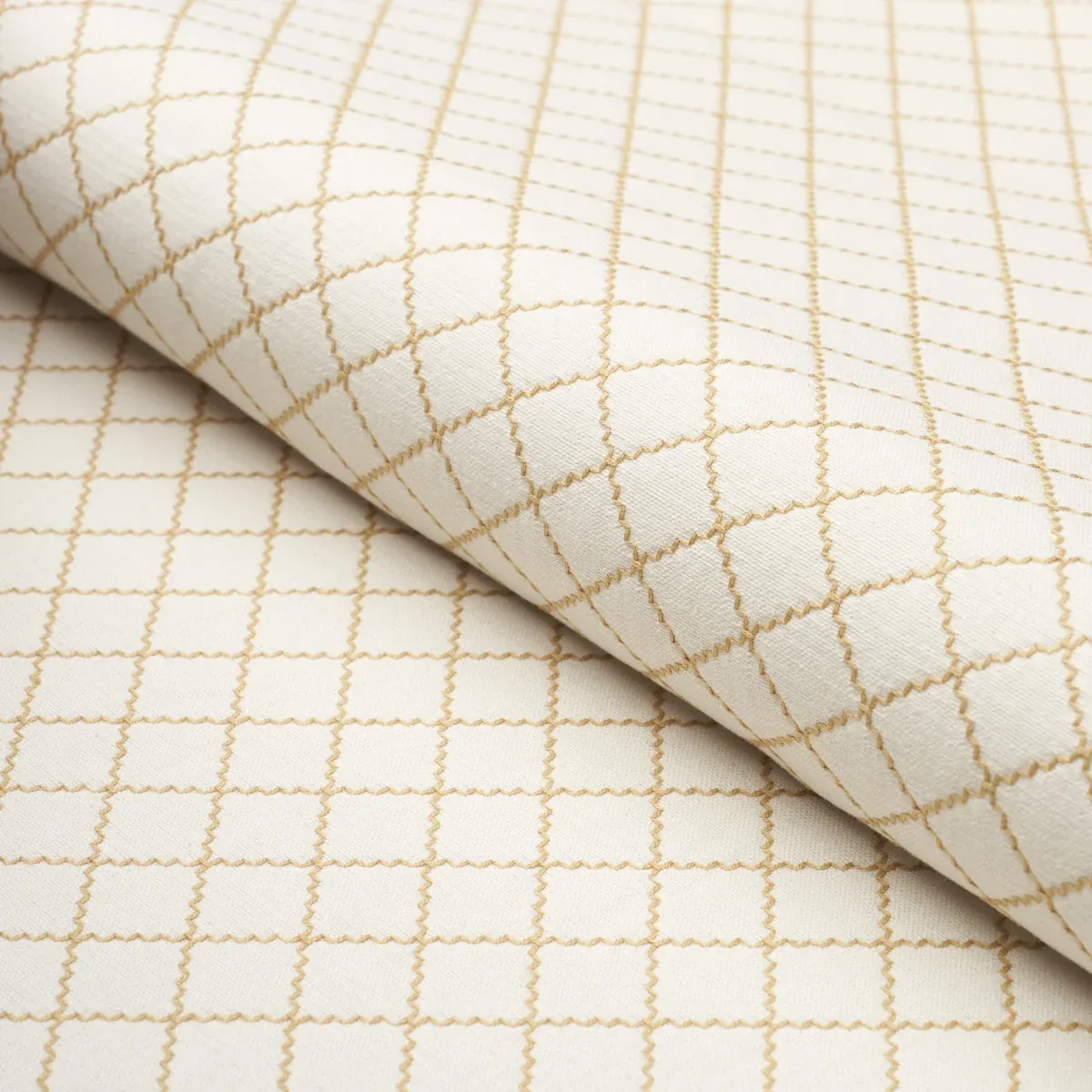 MAGGIE LATTICE fabric NEUTRAL color by Schumacher