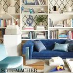 MAGGIORE DAMASCO fabric MIDNIGHT color by Schumacher