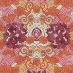MAGIC MOUNTAIN DRAGON Fabric – AUBERGINE | Schumacher | Wall MAGIC MOUNTAIN DRAGON fabric AUBERGINE color by Schumacher