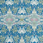 MAGIC MOUNTAIN DRAGON fabric BLUE color by Schumacher