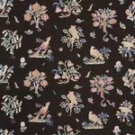 MAGICAL MENAGERIE Fabric – BLACK | Schumacher | Wallpaper Tw MAGICAL MENAGERIE fabric BLACK color by Schumacher