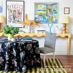 MAGICAL MENAGERIE Fabric – BLACK | Schumacher | Wallpaper Tw MAGICAL MENAGERIE fabric BLACK color by Schumacher