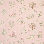 MAGICAL MENAGERIE Fabric – BLUSH | Schumacher | Wallpaper Tw MAGICAL MENAGERIE fabric BLUSH color by Schumacher