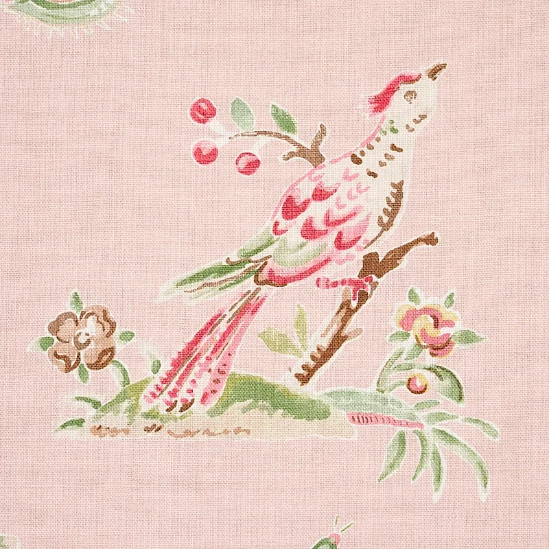 MAGICAL MENAGERIE Fabric – BLUSH | Schumacher | Wallpaper Tw MAGICAL MENAGERIE fabric BLUSH color by Schumacher