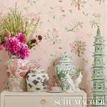MAGICAL MENAGERIE Fabric – BLUSH | Schumacher | Wallpaper Tw MAGICAL MENAGERIE fabric BLUSH color by Schumacher