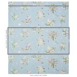 MAGICAL MENAGERIE Fabric – SKY | Schumacher | Wallpaper Twin MAGICAL MENAGERIE fabric SKY color by Schumacher