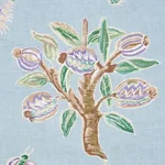MAGICAL MENAGERIE Fabric – SKY | Schumacher | Wallpaper Twin MAGICAL MENAGERIE fabric SKY color by Schumacher