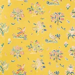 MAGICAL MENAGERIE fabric YELLOW color by Schumacher