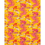 MAGICAL MING DRAGON Fabric – YELLOW | Schumacher | Wallpaper MAGICAL MING DRAGON fabric YELLOW color by Schumacher