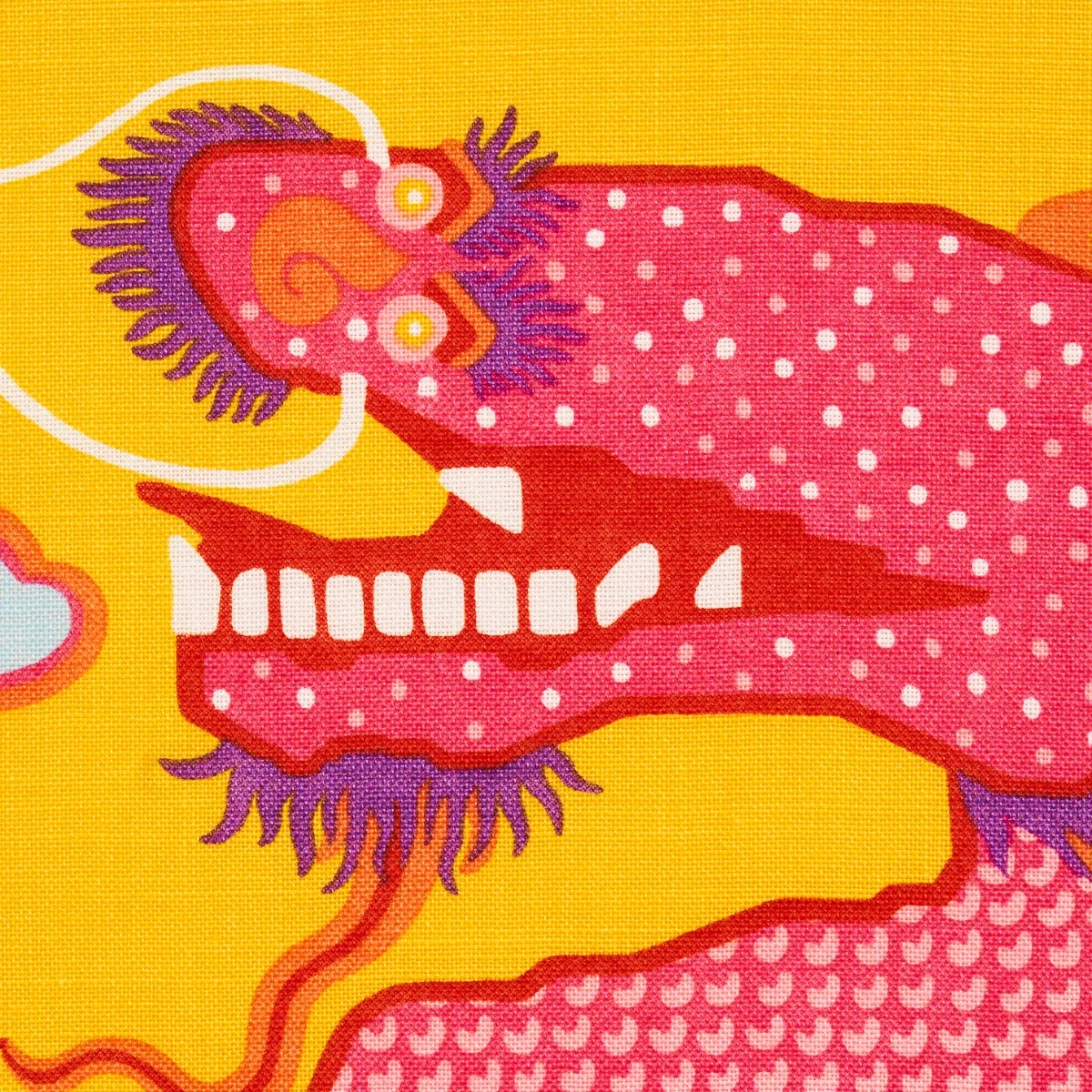 MAGICAL MING DRAGON Fabric – YELLOW | Schumacher | Wallpaper MAGICAL MING DRAGON fabric YELLOW color by Schumacher