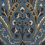 Maharajah Crewel Embroidery Fabric – INDIGO | Schumacher | W Maharajah Crewel Embroidery fabric INDIGO color by Schumacher