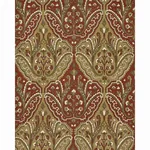 Maharajah Crewel Embroidery Fabric – POMPEII | Schumacher | Maharajah Crewel Embroidery fabric POMPEII color by Schumacher