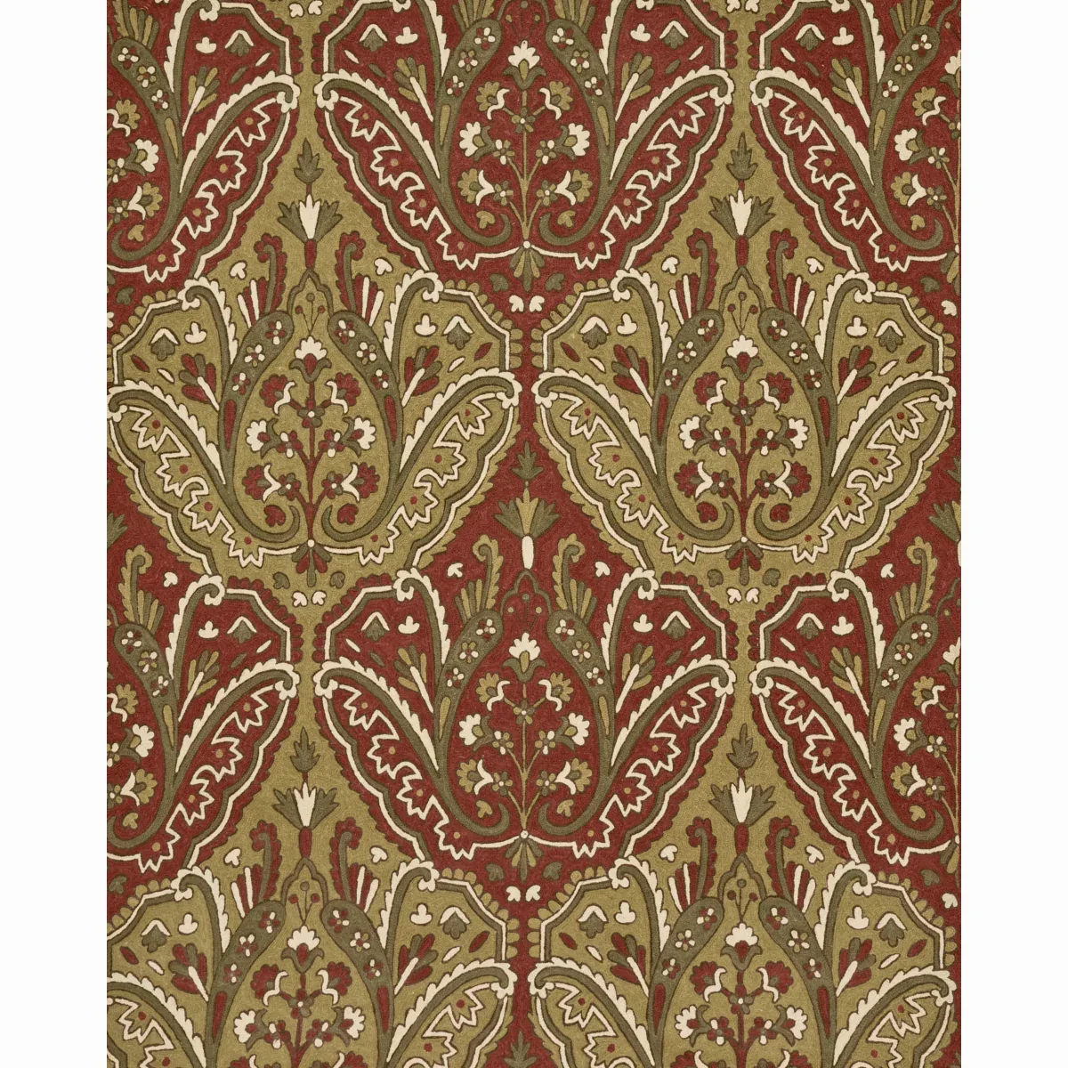 Maharajah Crewel Embroidery Fabric – POMPEII | Schumacher | Maharajah Crewel Embroidery fabric POMPEII color by Schumacher