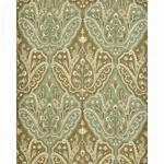 Maharajah Crewel Embroidery Fabric – VERDIGRIS | Schumacher Maharajah Crewel Embroidery fabric VERDIGRIS color by Schumacher