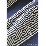 MAIANDROS WEAVE fabric INDIGO color by Schumacher