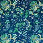 MAJORELLE VELVET fabric BLUE color by Schumacher