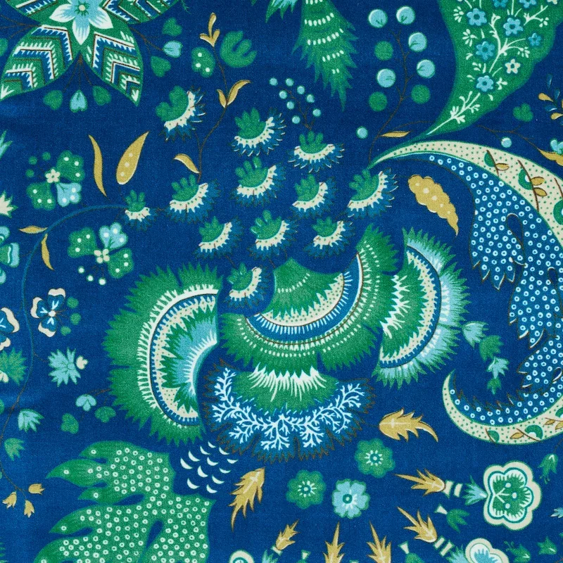 MAJORELLE VELVET fabric BLUE color by Schumacher