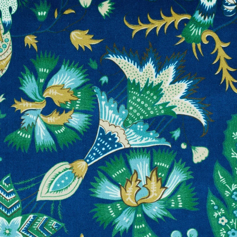 MAJORELLE VELVET fabric BLUE color by Schumacher
