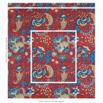 MAJORELLE VELVET fabric RED color by Schumacher