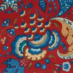 MAJORELLE VELVET fabric RED color by Schumacher