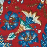 MAJORELLE VELVET fabric RED color by Schumacher